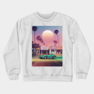 Synthwave Sunset Drive Crewneck Sweatshirt